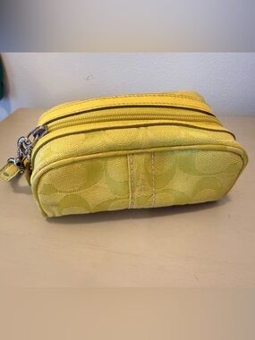 Coach Lime Green Wristlet